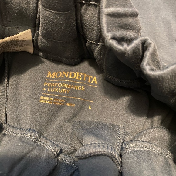 Mondetta Performance Luxury Leggings, Women’s Lg, Pockets, Caribbean Blue - Picture 3 of 4